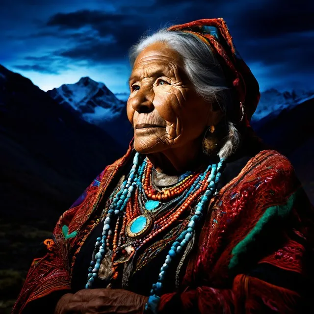 Elderly Inca Mother